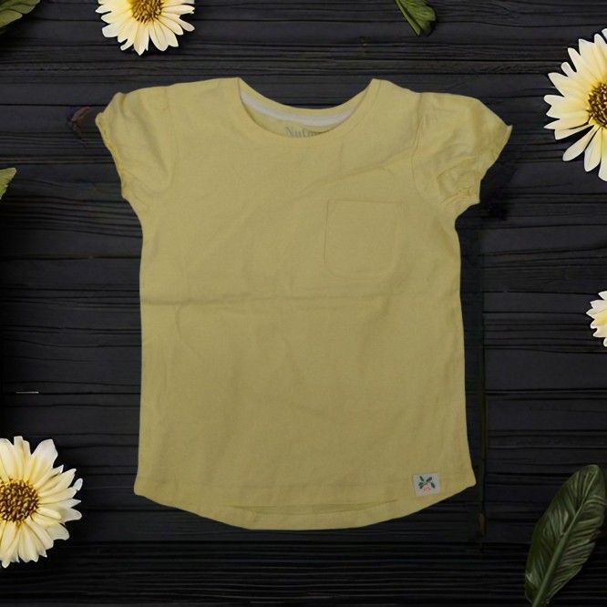 NUTMEG Unisex Cotton Yellow Top - 2-3 Yrs