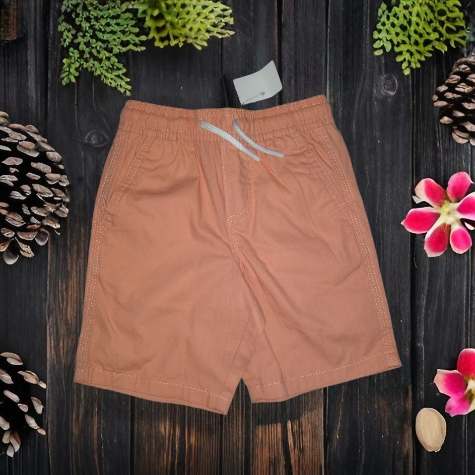 Boys Apricot Cotton Short Pants - 2-3 Yrs